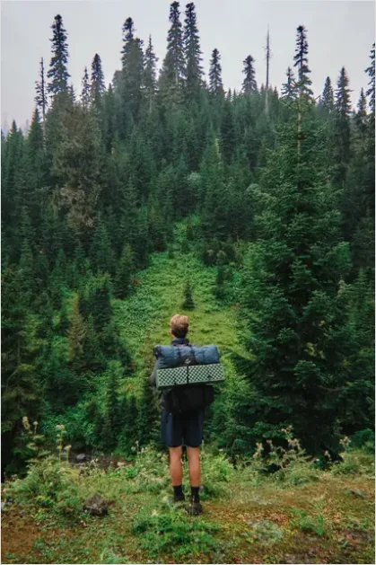 Detail Backpacker Hiking Trail Portrait Outdoors Number 14