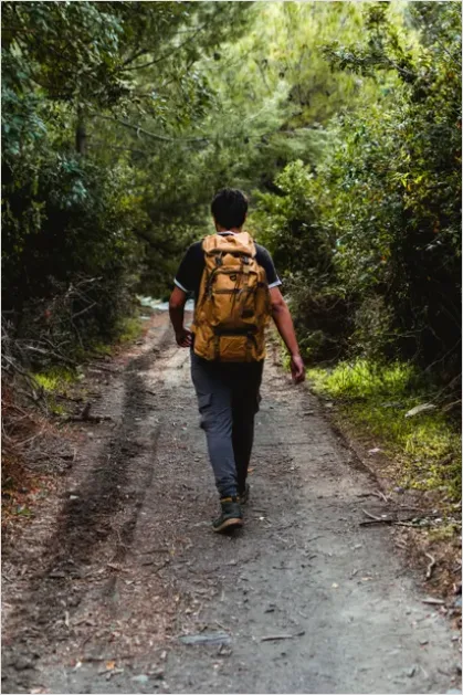 Detail Backpacker Hiking Trail Portrait Outdoors Number 16