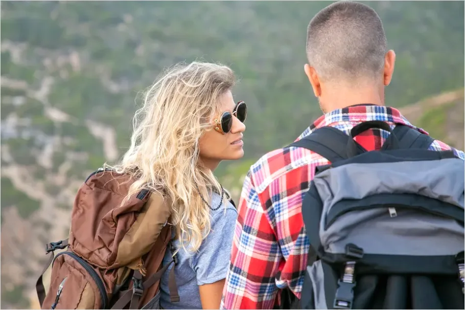 Detail Backpacker Hiking Trail Portrait Outdoors Number 3