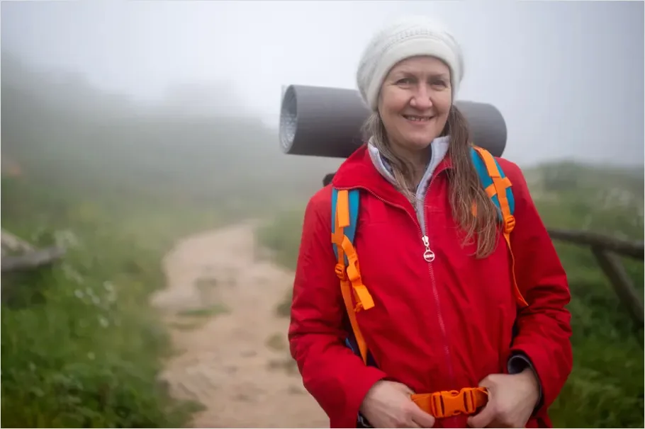 Detail Backpacker Hiking Trail Portrait Outdoors Number 4