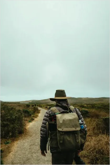 Detail Backpacker Hiking Trail Portrait Outdoors Number 6