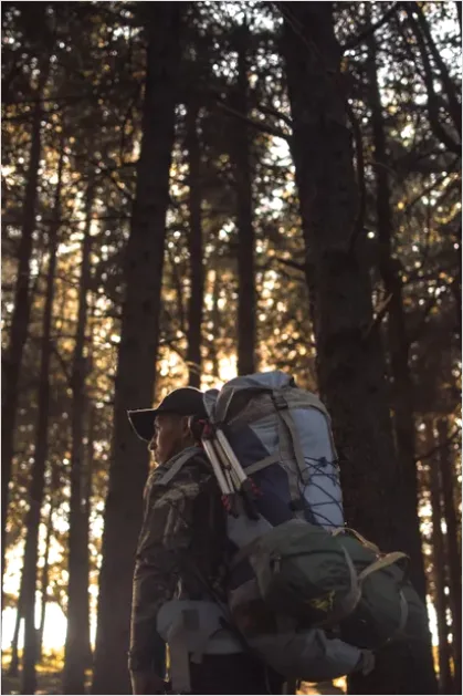 Detail Backpacker Hiking Trail Portrait Outdoors Number 9