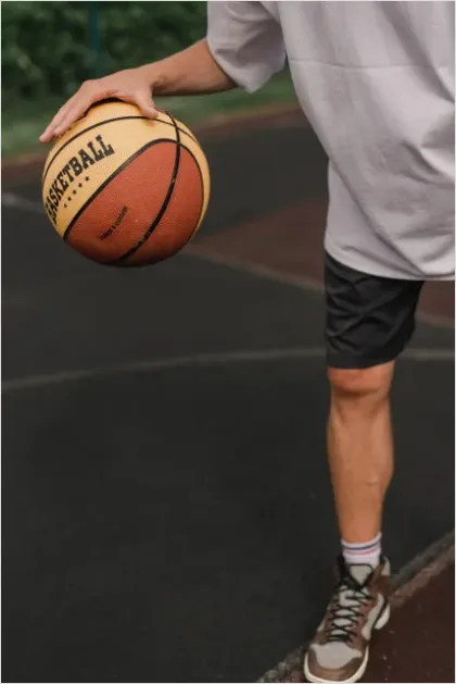 Detail Basketball Player Dribbling Court Action Number 4