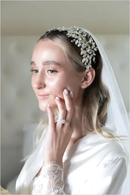 Detail Bride Portrait Veil Close Up Number 4