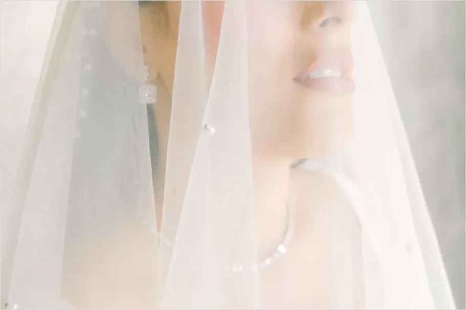 Detail Bride Portrait Veil Close Up Number 9