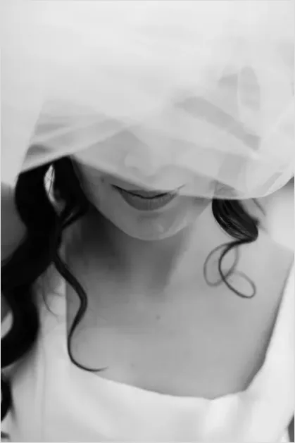 Detail Bride Portrait Veil Close Up Number 10