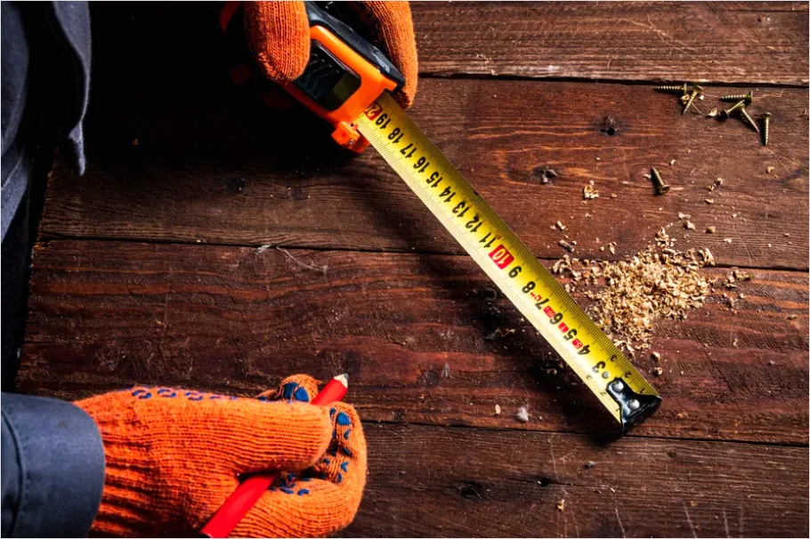 Detail Carpenter Measuring Wood Tape Measure Number 2