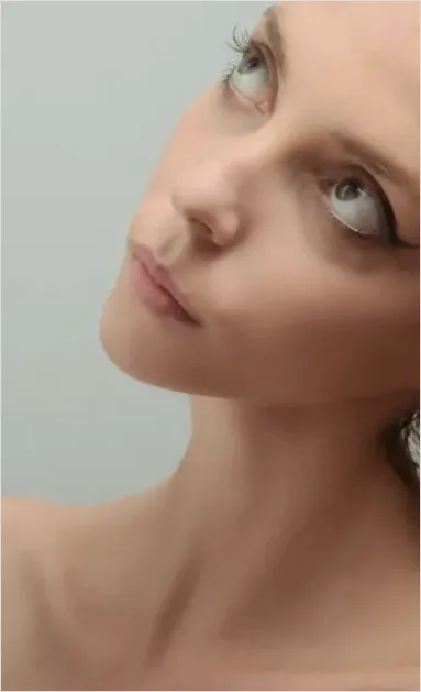 Detail Close Up Face Makeup Natural Look Number 16