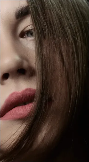 Detail Close Up Face Makeup Natural Look Number 4
