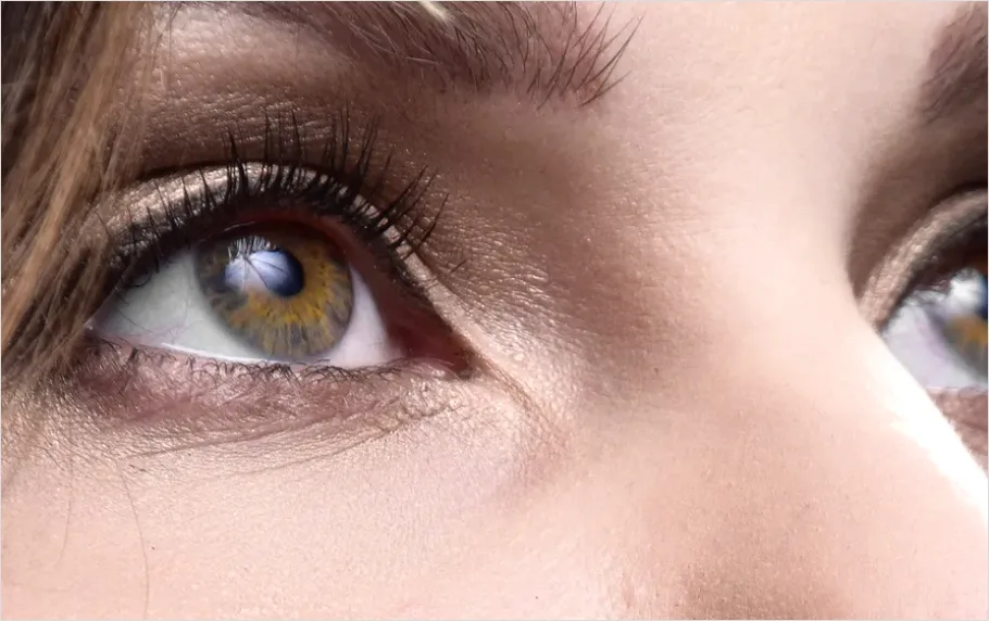 Detail Close Up Face Makeup Natural Look Number 8
