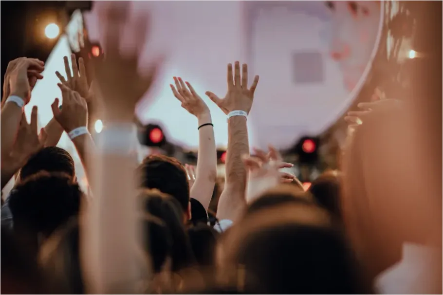 Detail Concert Crowd Hands In Air Number 11