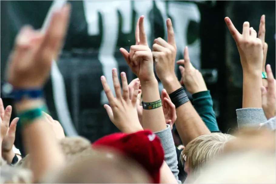 Detail Concert Crowd Hands In Air Number 6