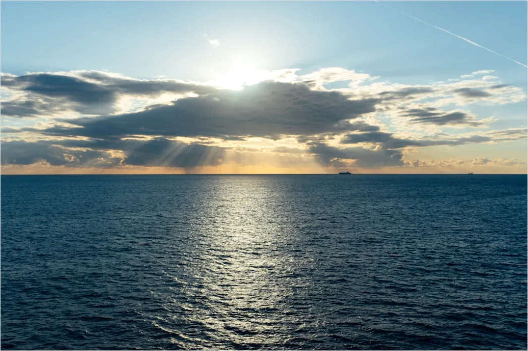 Detail Cruise Ship Deck Ocean Sunrise Number 4
