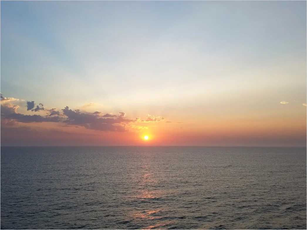 Detail Cruise Ship Deck Ocean Sunrise Number 8