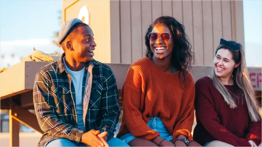 Detail Diverse Group Of Friends Laughing Number 13
