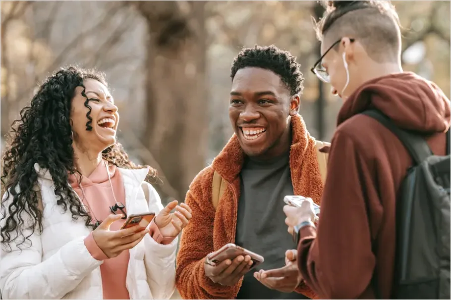 Detail Diverse Group Of Friends Laughing Number 10
