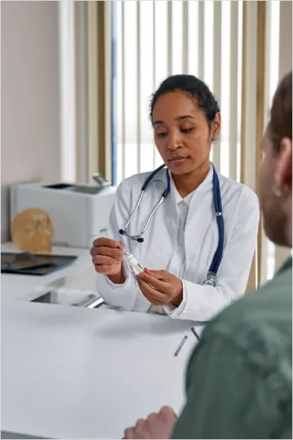 Detail Doctor And Patient Consultation Clinic Number 4
