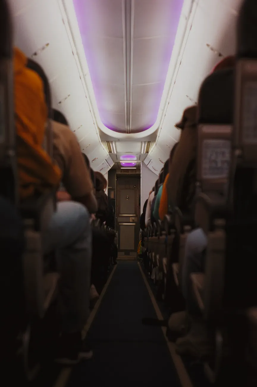 Detail Economy Cabin Airplane Seat Row Number 13