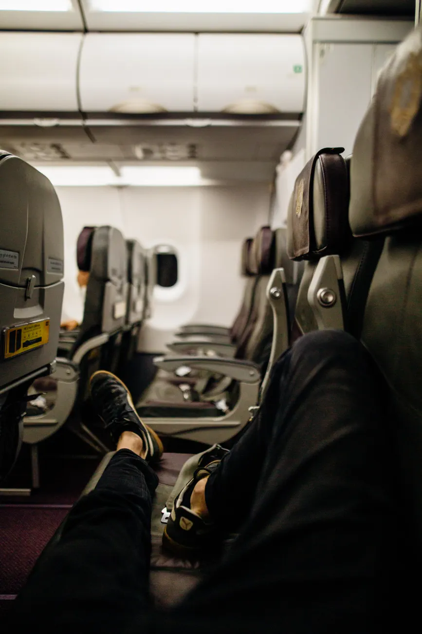 Detail Economy Cabin Airplane Seat Row Number 15