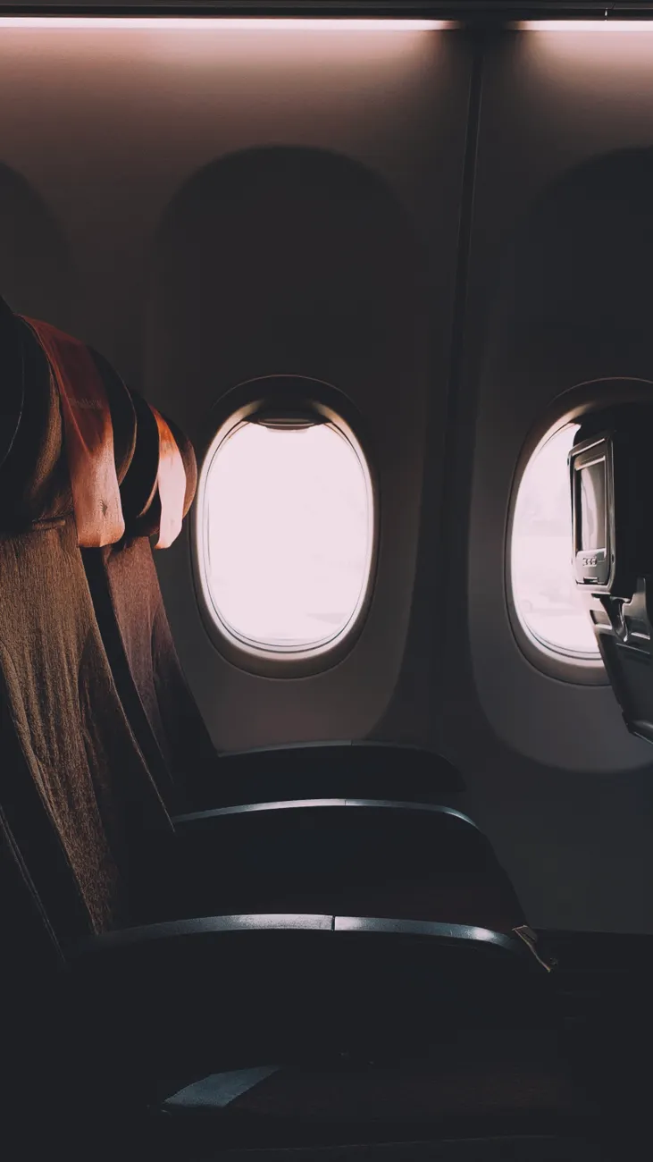 Detail Economy Cabin Airplane Seat Row Number 24