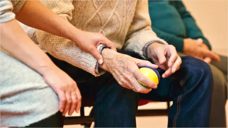 Detail Elderly Care Caregiver Holding Hands Number 4