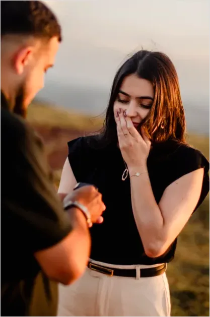 Detail Engagement Proposal Reaction Surprise Moment Number 12