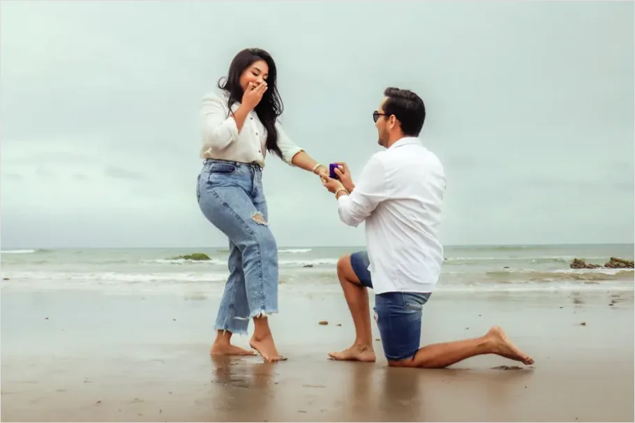 Detail Engagement Proposal Reaction Surprise Moment Number 16