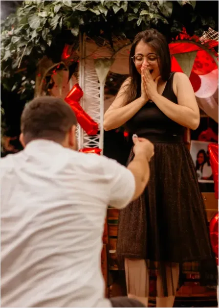 Detail Engagement Proposal Reaction Surprise Moment Number 4