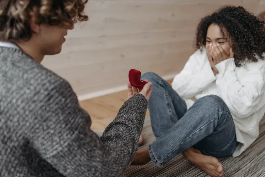 Detail Engagement Proposal Reaction Surprise Moment Number 5