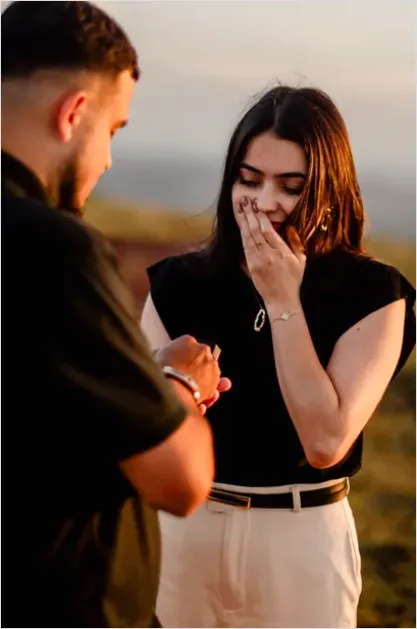 Detail Engagement Proposal Reaction Surprise Moment Number 6