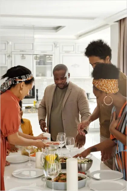 Detail Family Cooking Dinner Together At Home Number 8