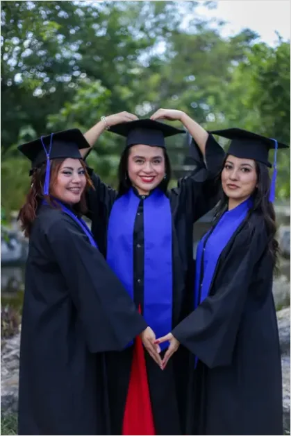 Detail Graduation Cap And Gown Portrait Number 2