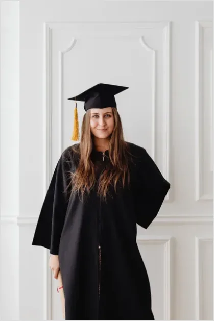 Detail Graduation Cap And Gown Portrait Number 12