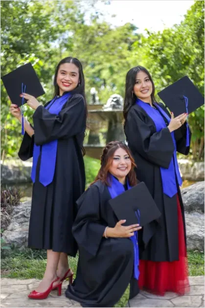 Detail Graduation Cap And Gown Portrait Number 15