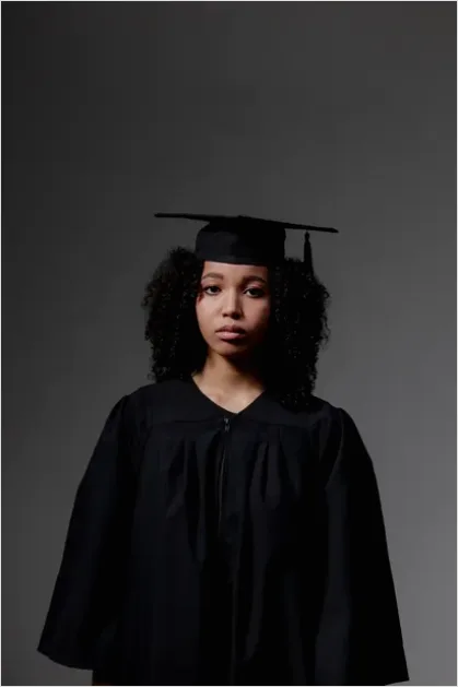 Detail Graduation Cap And Gown Portrait Number 16