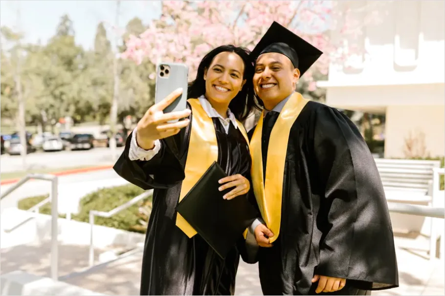 Detail Graduation Cap And Gown Portrait Number 3