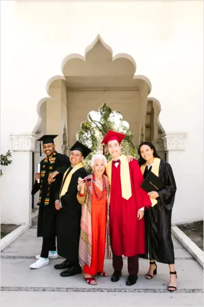 Detail Graduation Family Hugging Proud Moment Number 14