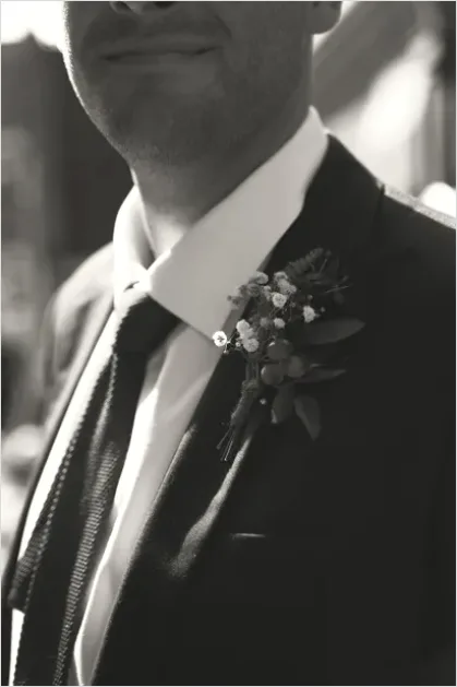 Detail Groom Portrait Boutonniere Close Up Number 4