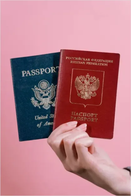 Hands Holding Passport Travel Document 686e