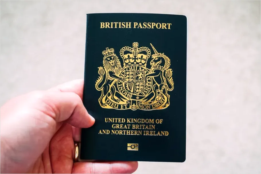 Detail Hands Holding Passport Travel Document Number 15
