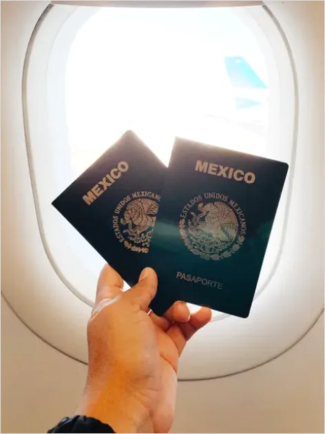 Detail Hands Holding Passport Travel Document Number 9