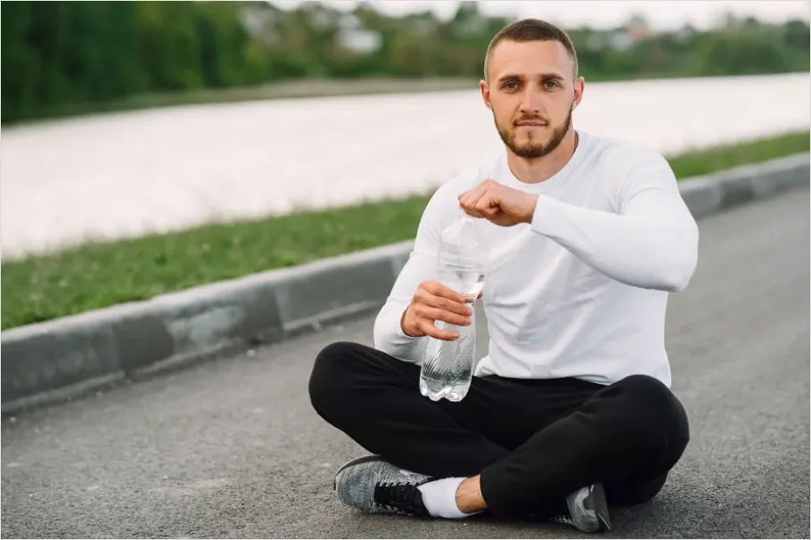 Detail Healthy Lifestyle Portrait Water Bottle Number 11