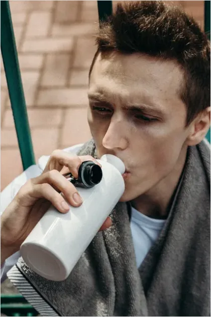 Detail Healthy Lifestyle Portrait Water Bottle Number 12