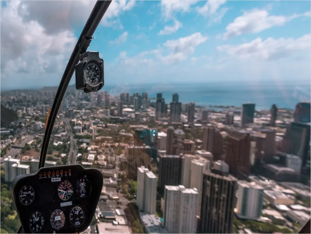 Helicopter Tour City Skyline Aerial 3aa0