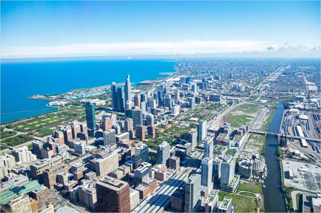 Detail Helicopter Tour City Skyline Aerial Number 6