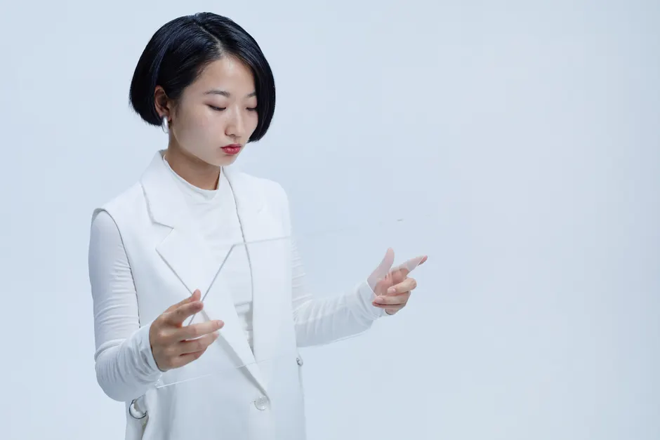 Detail Holographic Interface Hands Gesture Control Number 6