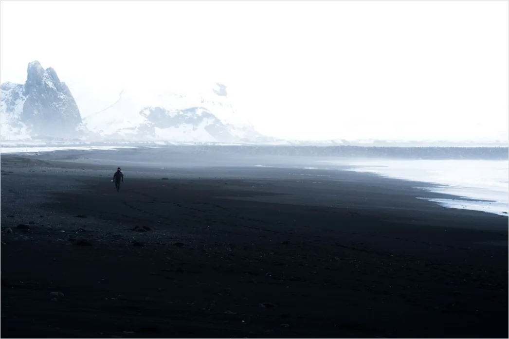Detail Iceland Black Sand Beach Waves Number 11