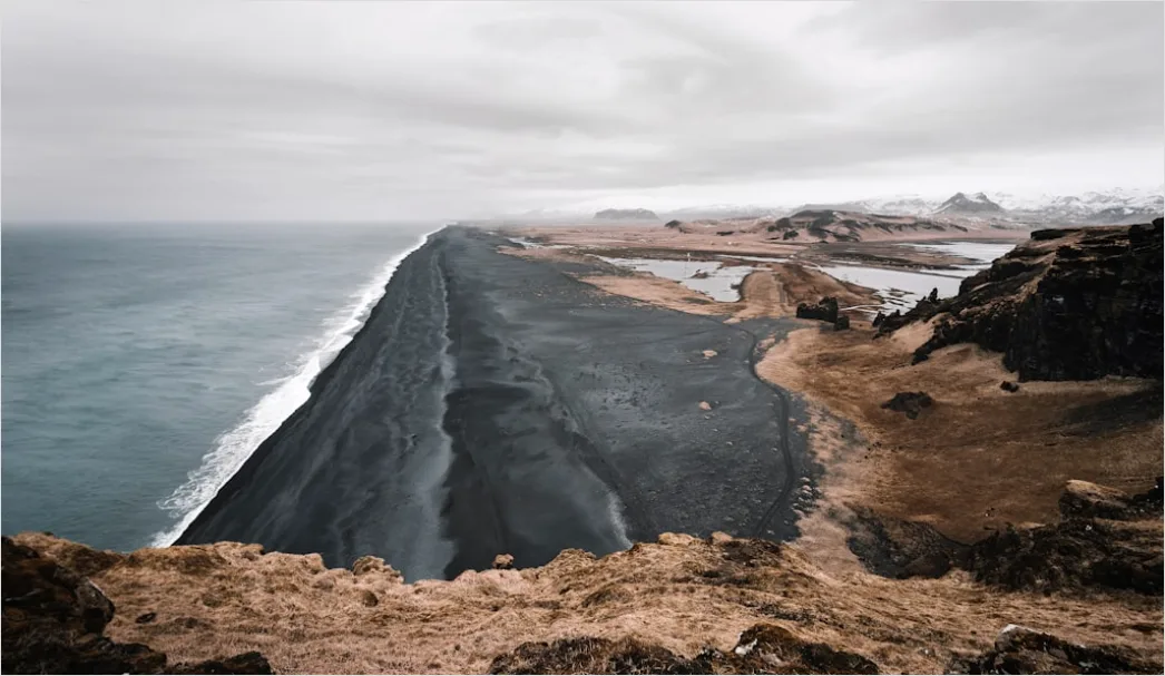 Detail Iceland Black Sand Beach Waves Number 6