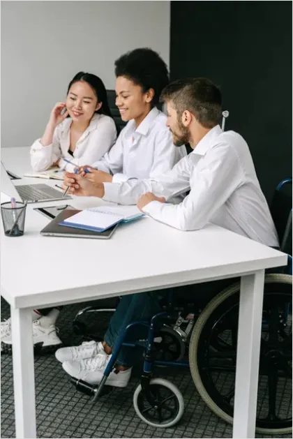 Detail Inclusive Workplace Diverse Team Meeting Number 10