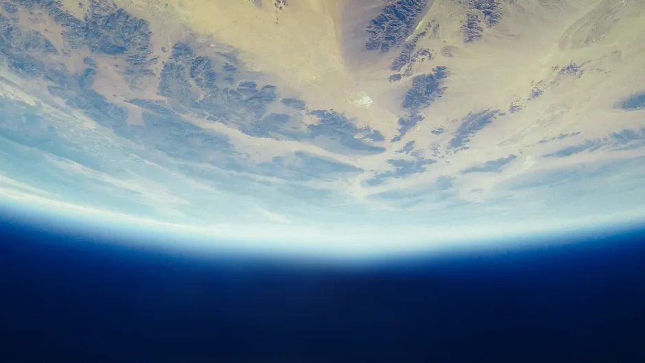 Detail International Space Station Earth Limb View Number 16